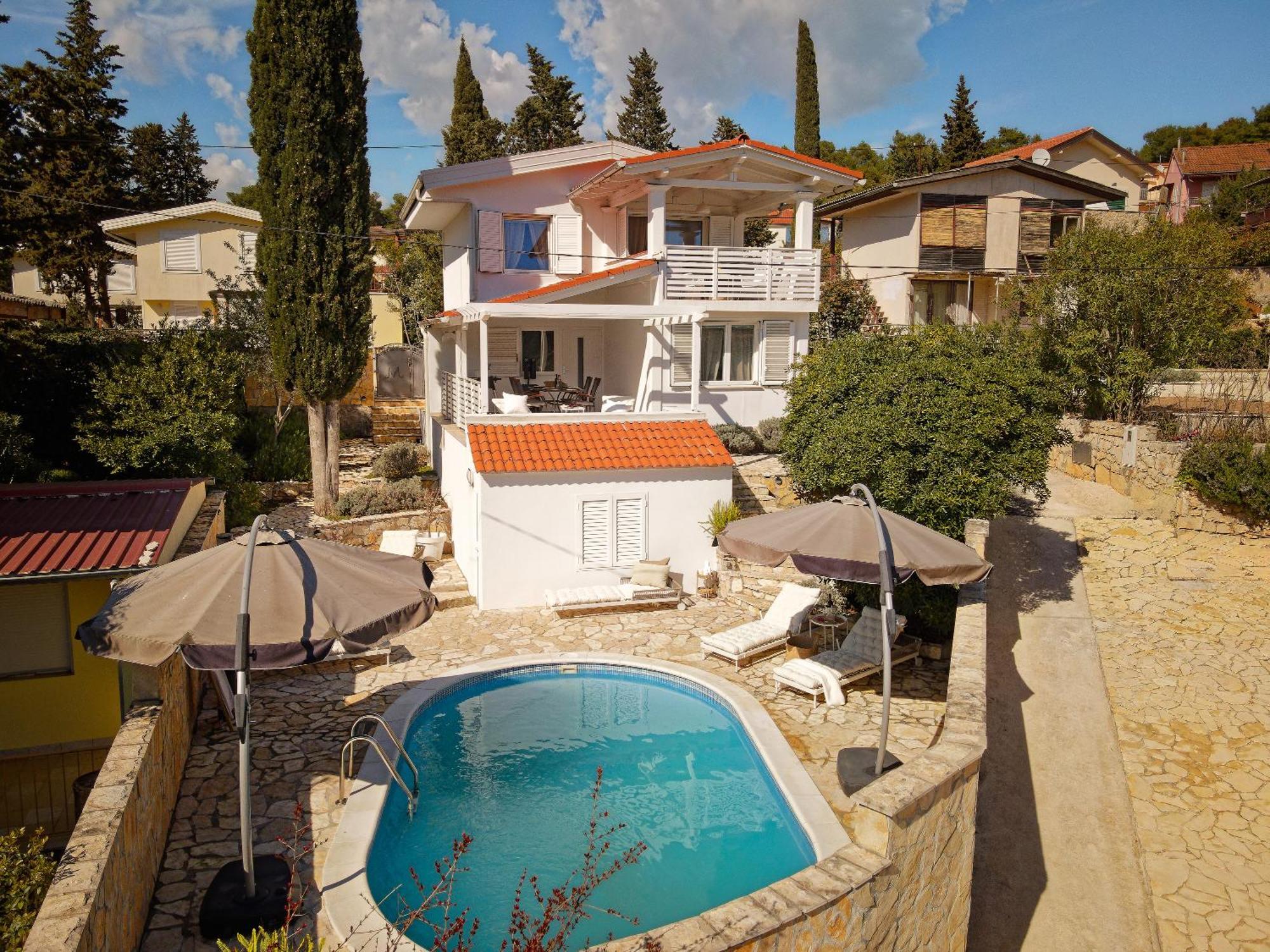 Villa Hvar With Pool Vrboska Exterior foto