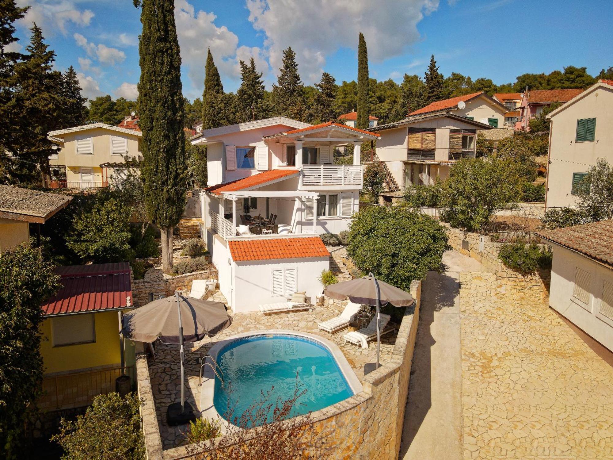 Villa Hvar With Pool Vrboska Exterior foto